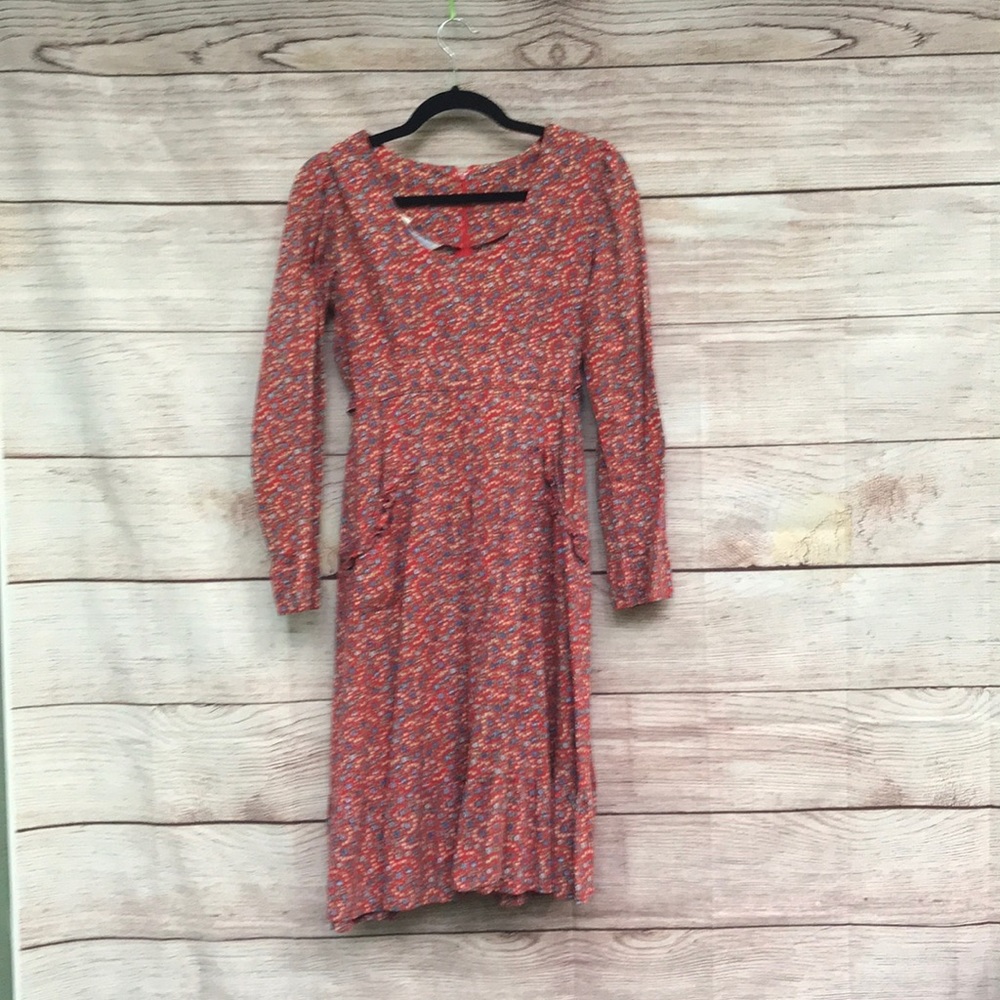 Vintage Sears Fashion floral long sleeve dress